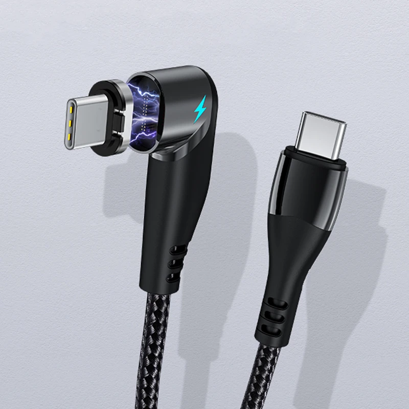 
GM2C Wholesale100W Fast Charge 480Mb/s Data Transfer USB C to Magnetic USB C Adapter Data Cable With Type C Magnet Connector 