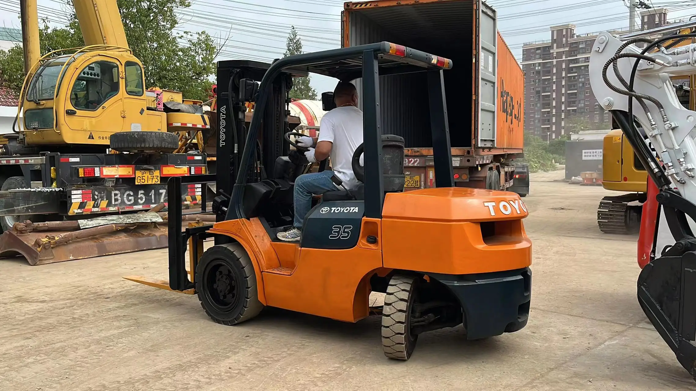 Used Forklift Toyota 3.5ton FD30 Secondhand manual diesel stacker forklift with competitive price