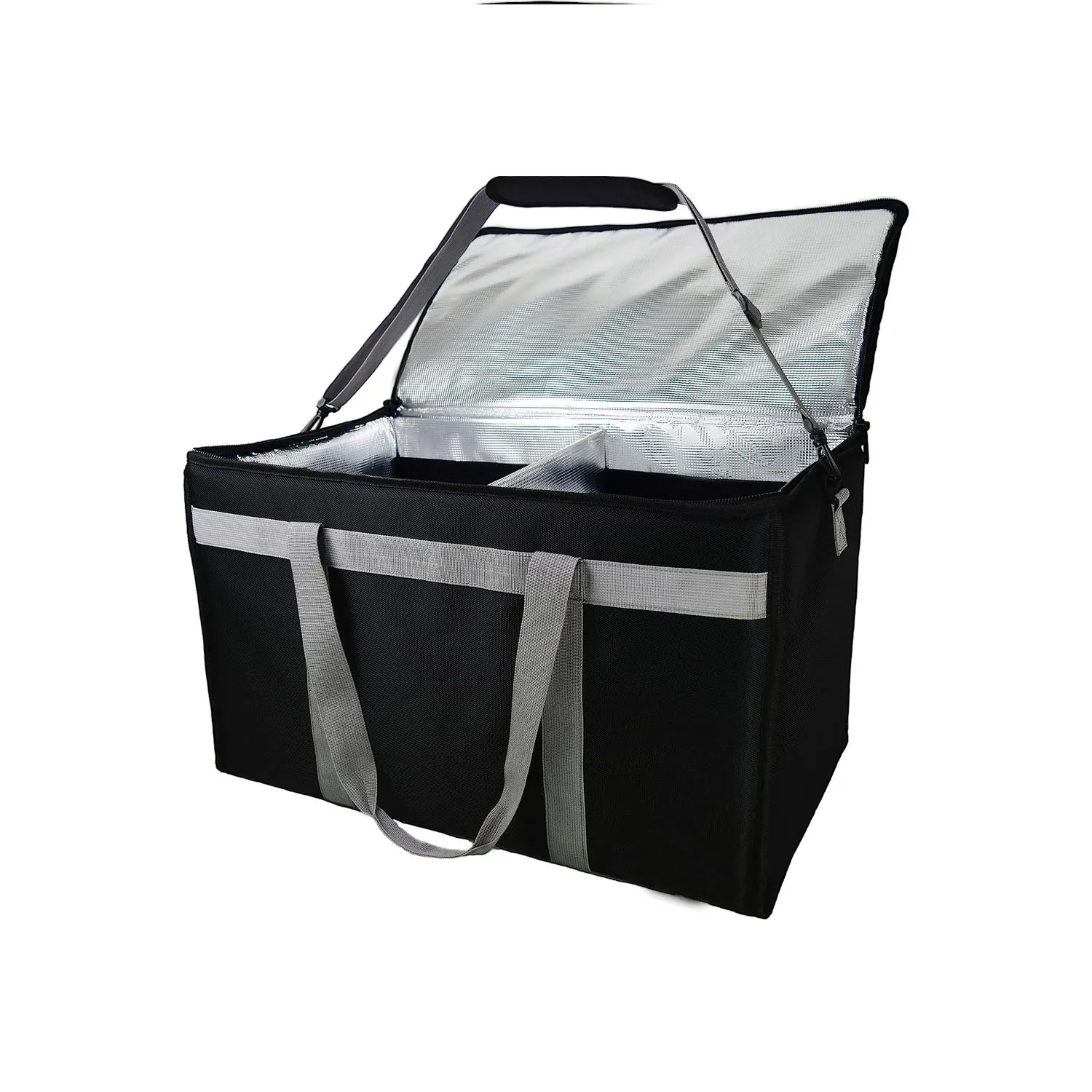 Large Premium Insulated Commercial Catering Delivery Bag for Hot and Cold Thermal Food transport with YKK zipper Takeaway Food b