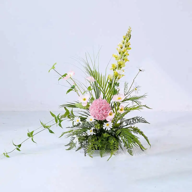 Garden Pots Planters Simulated Plastic Trees Landscaping Indoor Green Artificial Plant Palm Tree Home Decor Accessories