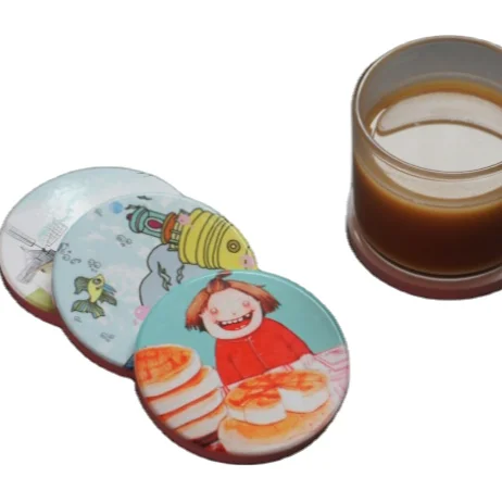Wholesale sublimation blank promotional ceramic fridge magnet