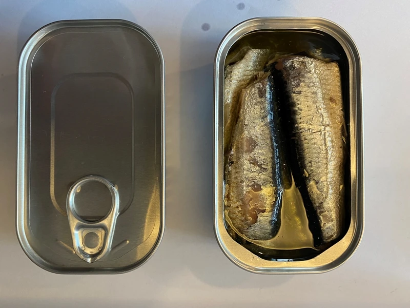  19 консервированные сардины 125G Maroc рыбы Haccp повара с принтом «Yummy» текстильные Босоножки открытым носком хорошее подсолнечника Эквадор в воде