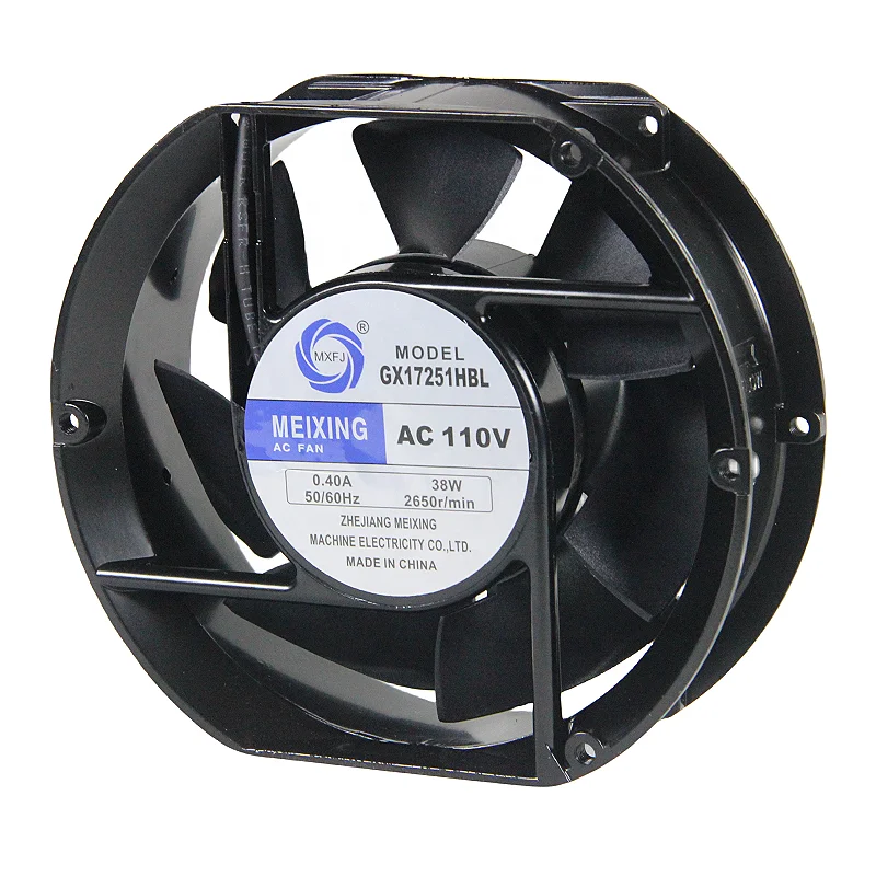 GX17251HBL 110VAC 2650RPM 172x150x51mm 38W Axial flow fan cooling fan  big air flow High quality pure copper wire fan