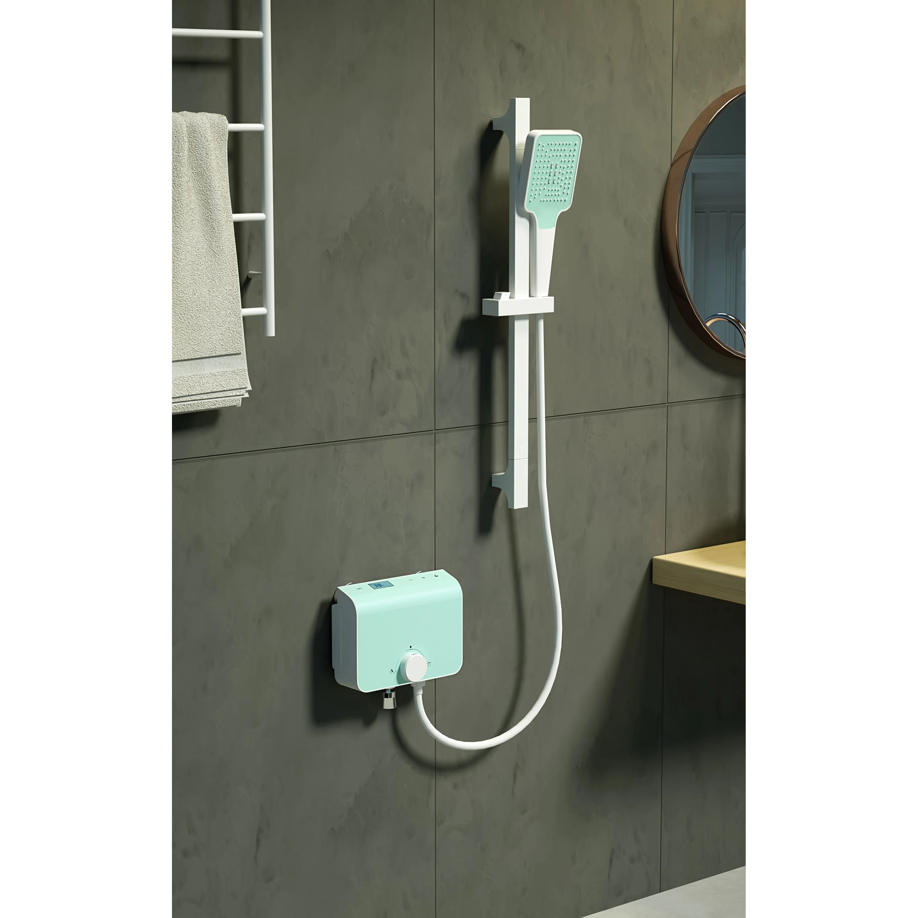 SUNDREAM smart electric water heater thermostatic shower set showers bathroom set shower set thermostatic