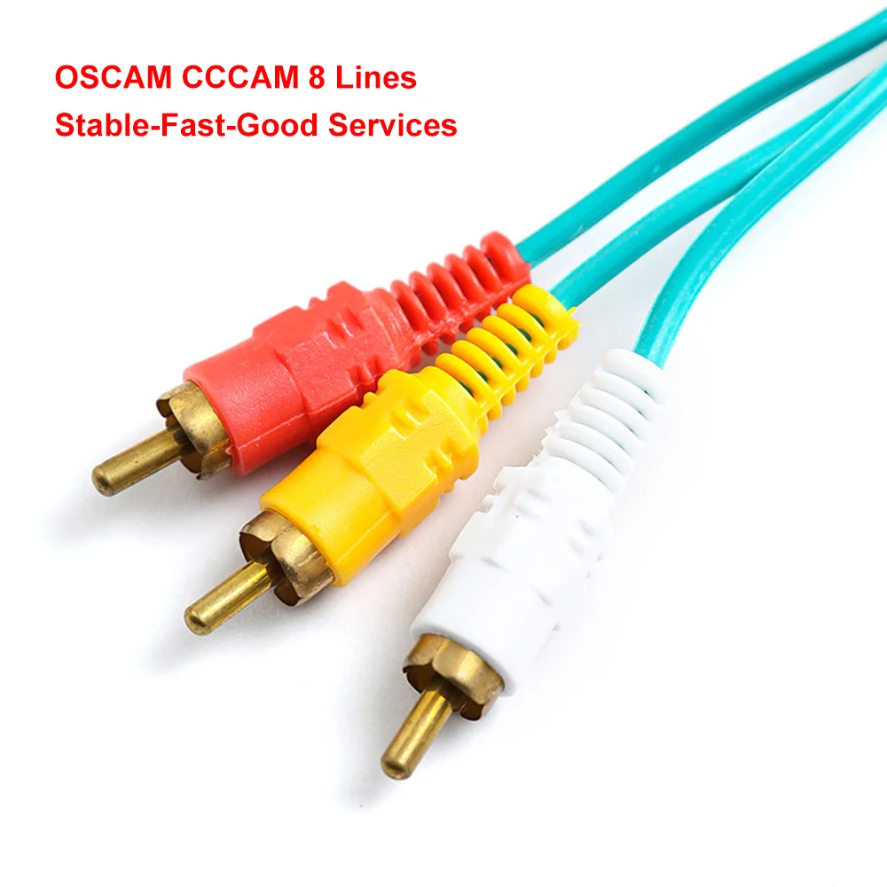 Приемник спутникового телевидения Европа 8 линий кабель Cccam Oscam Egygold