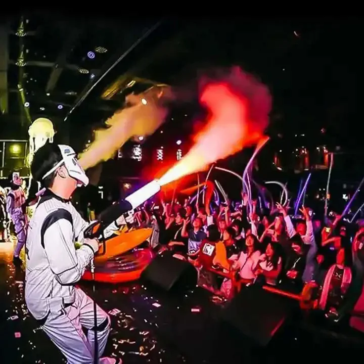 Оборудование для спецэффектов DJ ручной светодиодный Rgb CO2 струйная машина ступень противотуманная газовая колонка пистолет