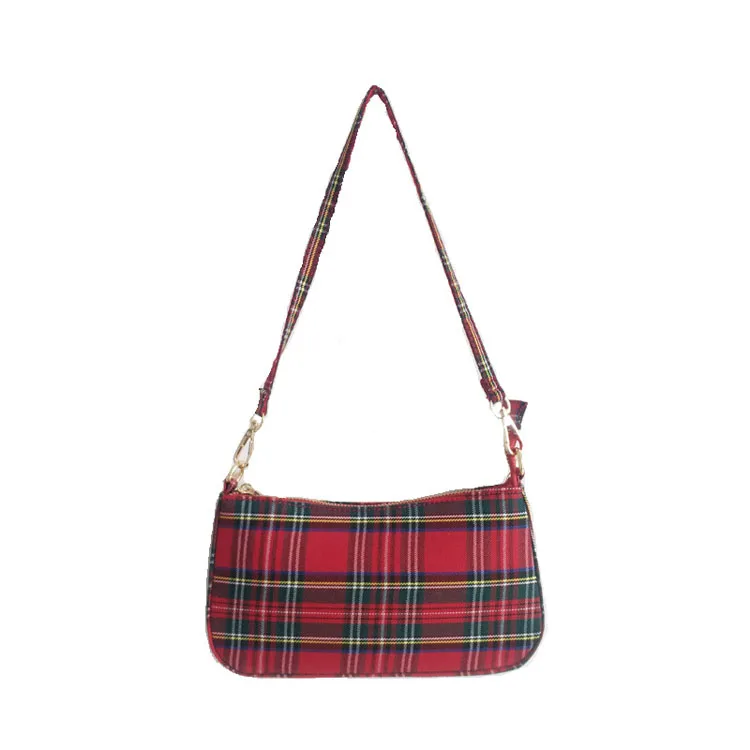 Бренди сумка голубого цвета в стиле ретро решетки подмышек сумочка маленькая подмышки сумка арт пакеты для сохранения свежести продуктов