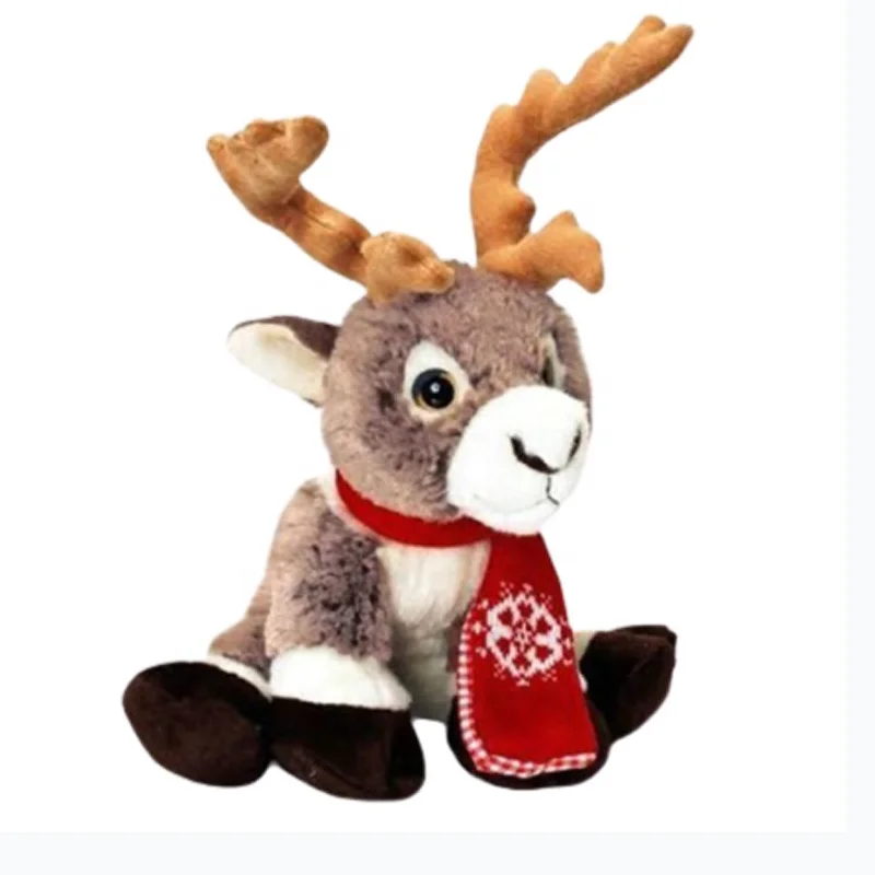 Christmas plush reindeer toy animal soft toy stuffed caribou animals decoration supplies