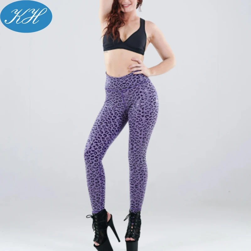 Top quality Custom Pole Dance wear sticky silicone print legging