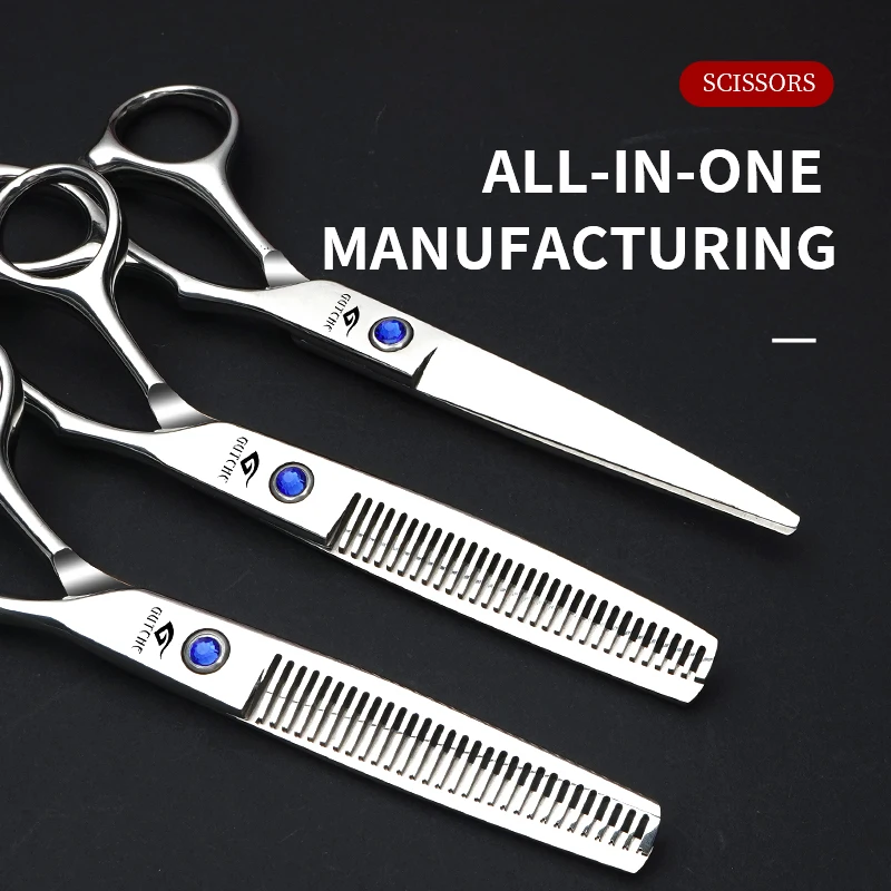 6.0 inch professional 	hair cutting scissors Salon household hair styling tools  Stainless steel barber scissors Hair scissors