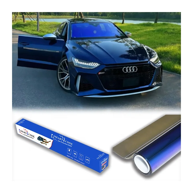 Синее ветровое стекло хамелеон солнечные окна пленка тонировка для автомобильных окон с УФ-защитой