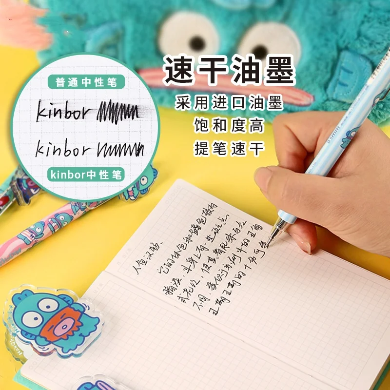 Юбон оптовая продажа kawaii Hangyodon гелевая ручка 36 шт. мультяшная писательская для студентов офисные школьные принадлежности подарки аниме канцелярские товары