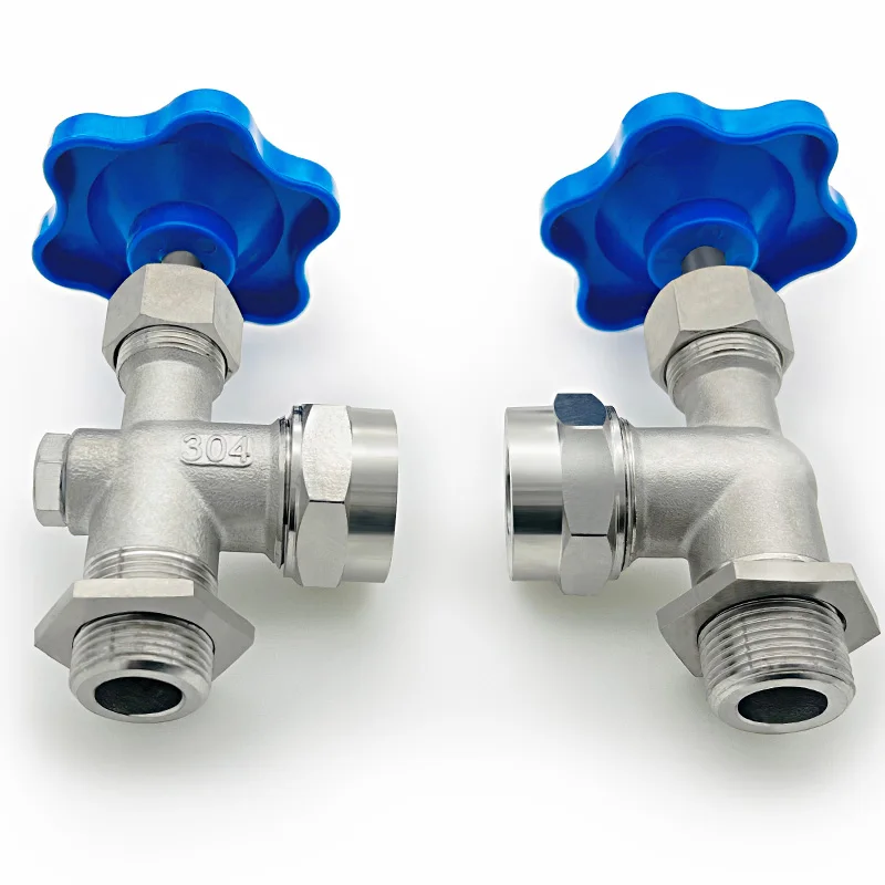Stainless Steel 304 High Temperature Resistant Boiler Water Cork Liquid Level Gauge valve with Quartz Tube glass pipe