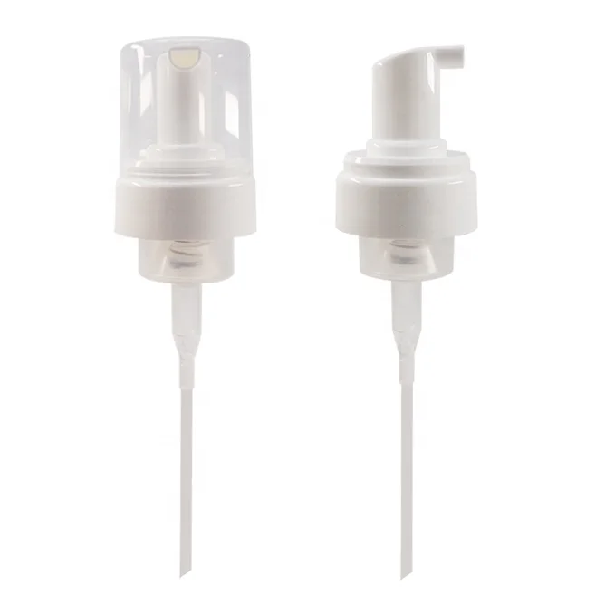 43mm White Plastic Foam Pump with Outer Spring for Hand Soap