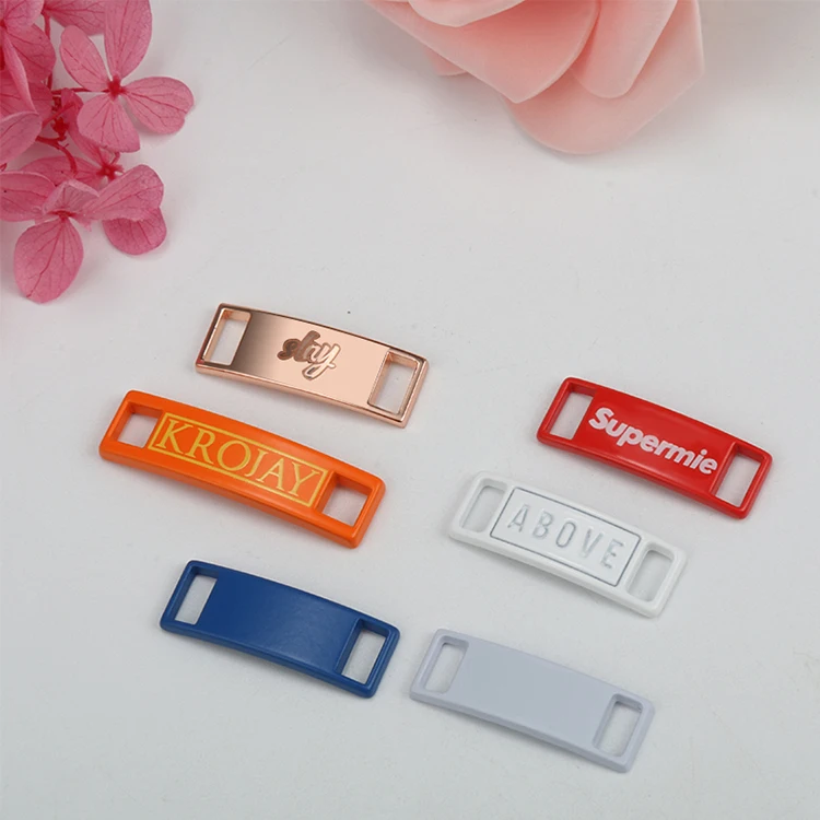 Wholesale Custom Logo Gold Metal Sneaker Decoration Sport Shoelace Metal Lace Lock Tag AF1 Shoe Charm