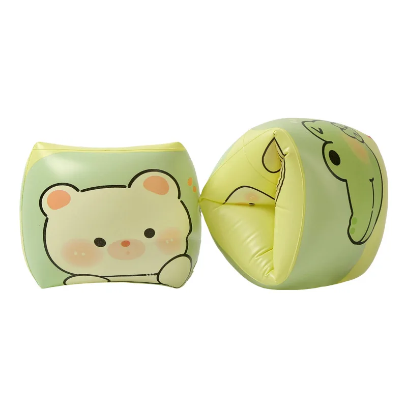 Double Layers Cartoon Print PVC Inflatable Kids Adults Floating Sleeve Air Bag Swimming Arm Band Ring
