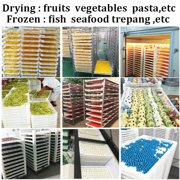 Food grade 810*595*70mm Softgel Dry Tray bottom hole plastic drying tray