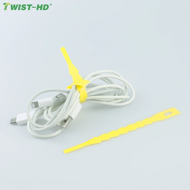 Fish Bone Ties Oven Safe Twist Band Tie Self-lock Ties for Home Industry Use