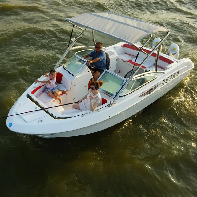 CE approved 6.2m fiberglass fishing yacht boat hull for sale