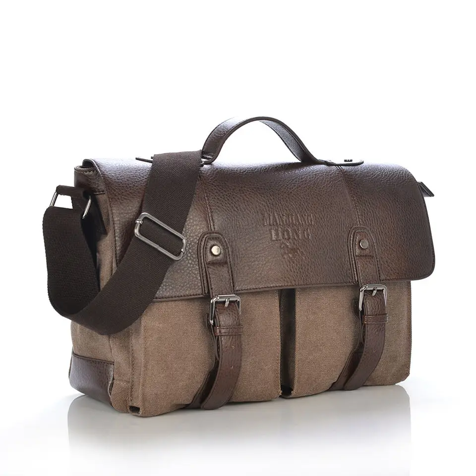 Multifunction Briefcase Laptop Bag Hiking Canvas Camping Computer Laptop Bag