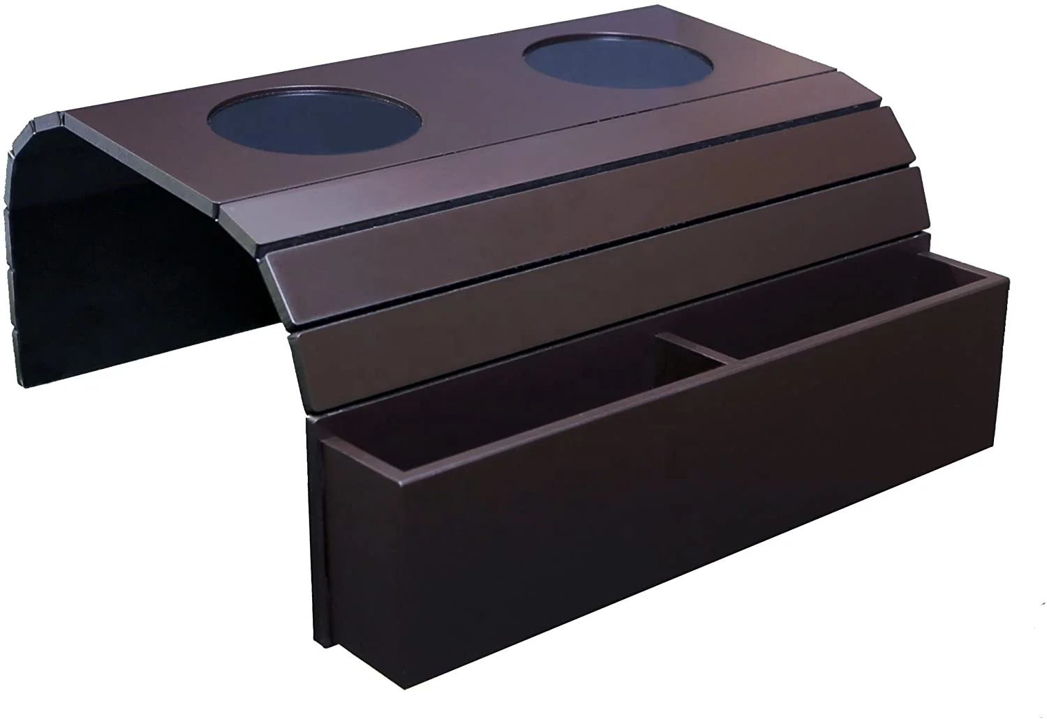 Best Quality Sofa Armrest Tray with 2 Drink Holders Plus 2 Pocket Organizers/Remote Holders