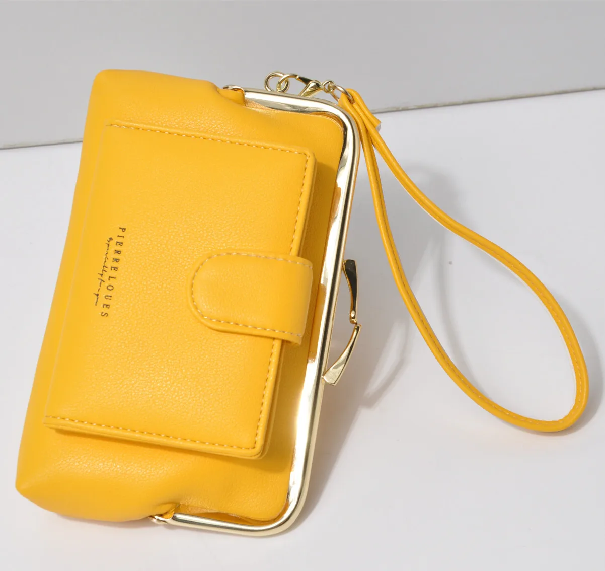 
Pierre Loues Multifunction Minimalist Fashion Pu Leather Slim Wallet Cash Purses Long Wallet Bulk Purse Luxury Wallet 