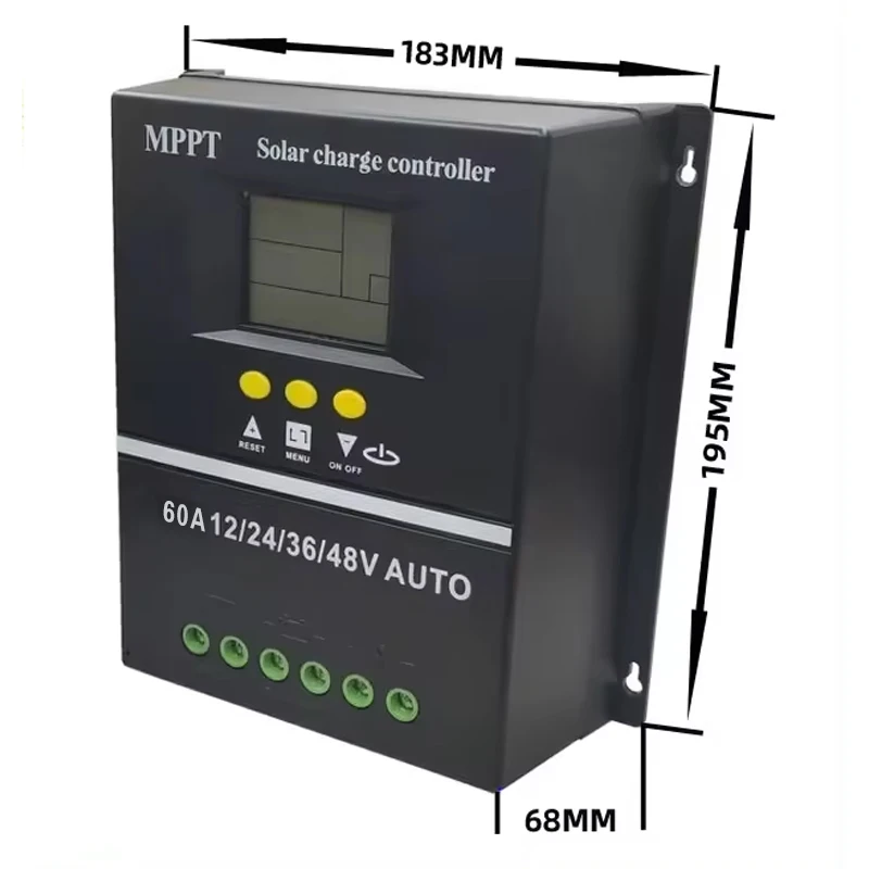 Factory Solar Charge Controller USB Manual 12V 24V 36V 48V DC 100A/80A/60A Solar Charge Controller