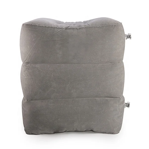 2020 newest portable folding plane travel air cushion set inflatable airplane pillow footrest