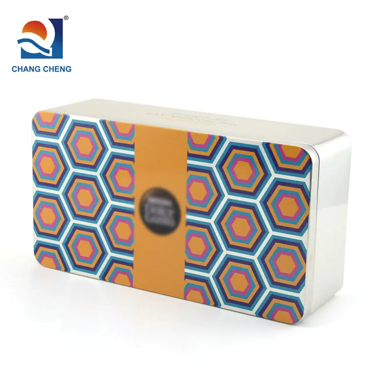 Food Grade Rectangular Coffee Gift Metal Tin Box For High Quality Tinplate Gift Tin Box Rectangular Coffee Gift Metal Tin Box