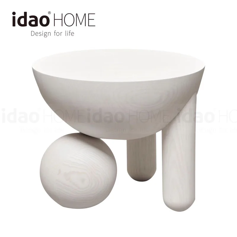 Nordic Cute Beautiful Flower cute side table and white wood Occasional Table