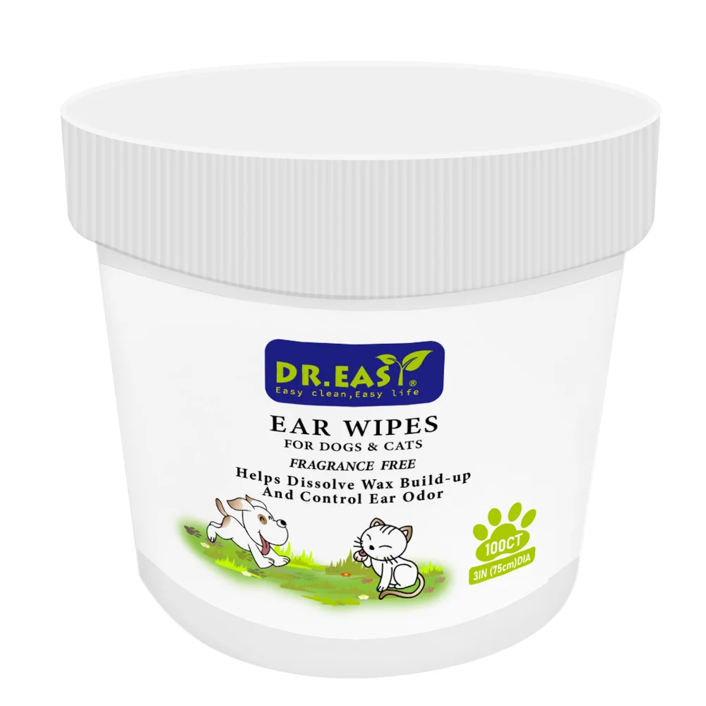 All purpose Organic Biodegradable Tissue Pet Wipes Paw Ear Eye for Cat Puppy Dog