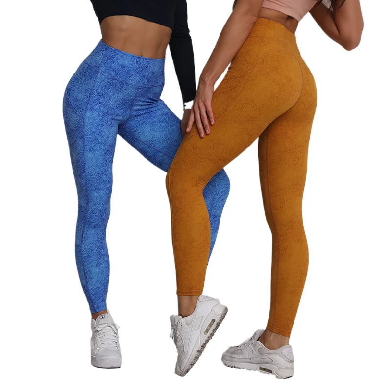 Women Butt Lifting Seamless Yoga Pant Compression Yoga Legging with Lycra Fabric