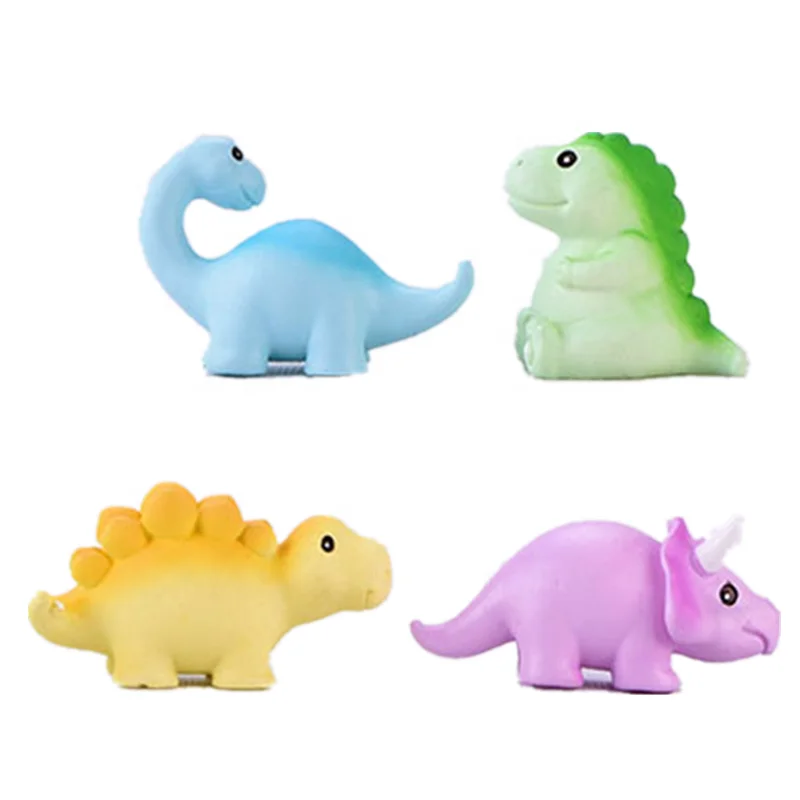 Mini Animal Toy Cartoon Dino Model Cake Topper Decor Micro Landscape Figure Resin Dinosaur