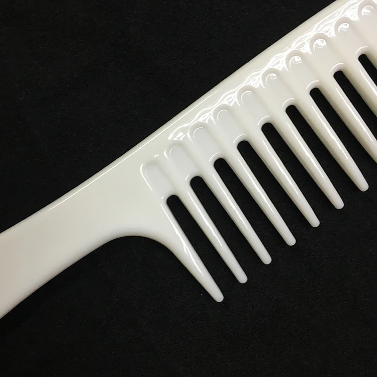 Lovely Pink Color Large Plastic Hair Rake Wide Tooth Comb