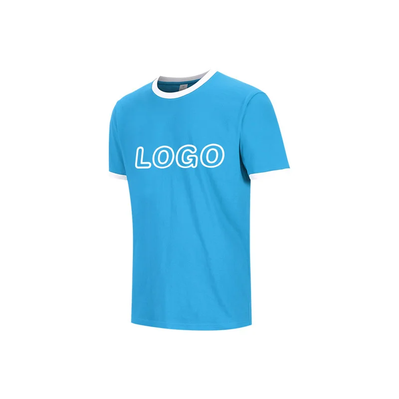 Custom Cotton  Cool Ringer T shirts With Logo Printed