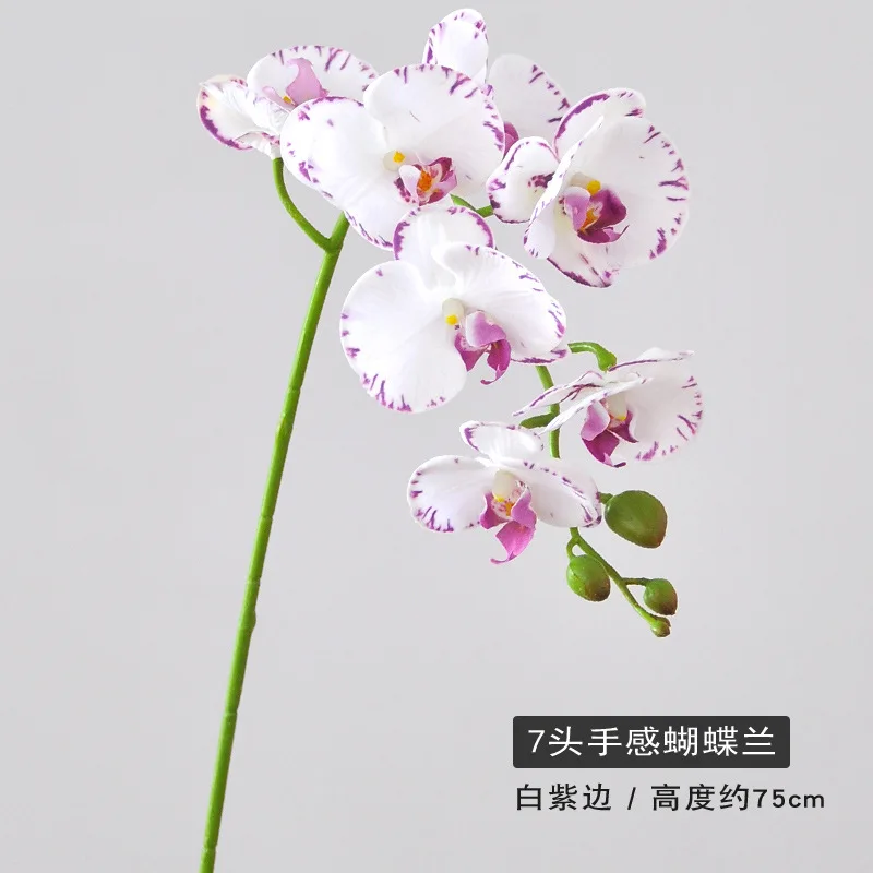Hot Sale Artificial Flower Phalaenopsis Plastic Orchid Wedding Table Flower   Butterfly Orchid Flower