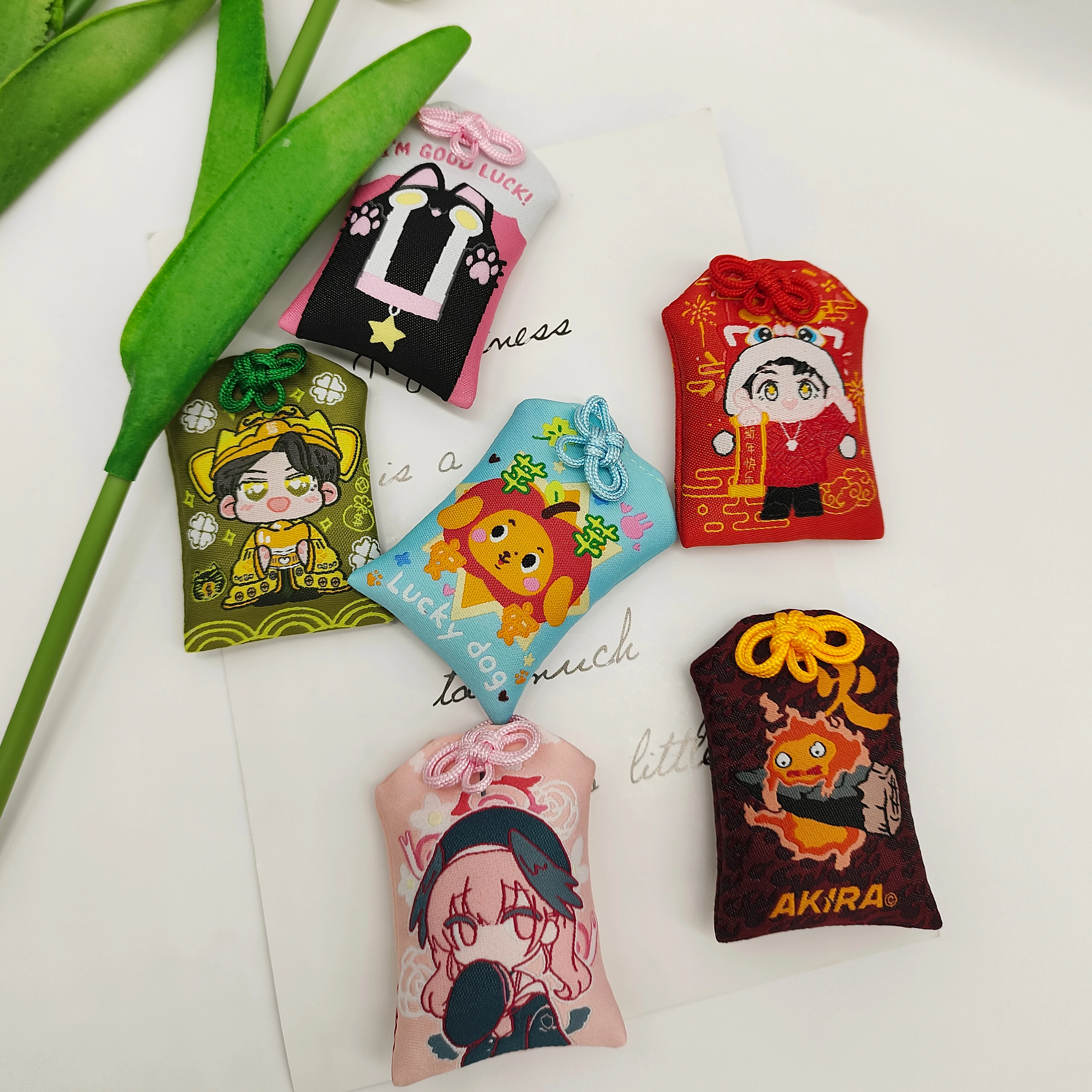 Custom japanese style oMaMori luck charm Peaceful Amulet Prayer Bag