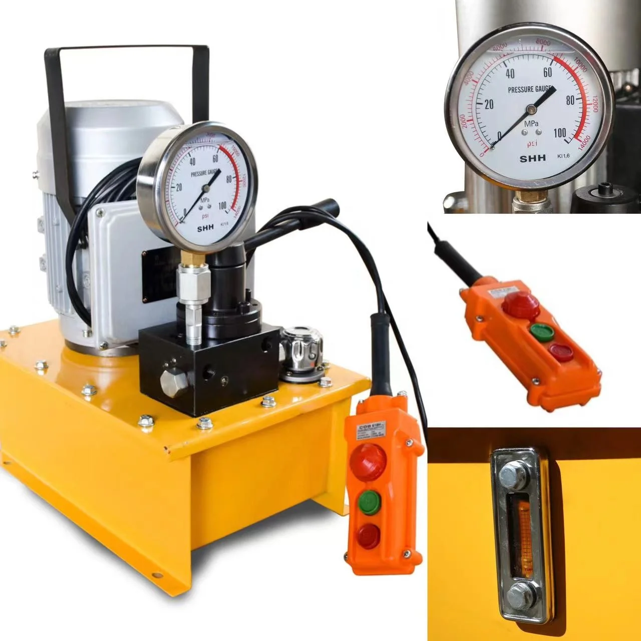 2 кВт гидравлический силовой агрегат высокого давления двойного действия 70 мПа предварительно напряженное Кабельное оборудование