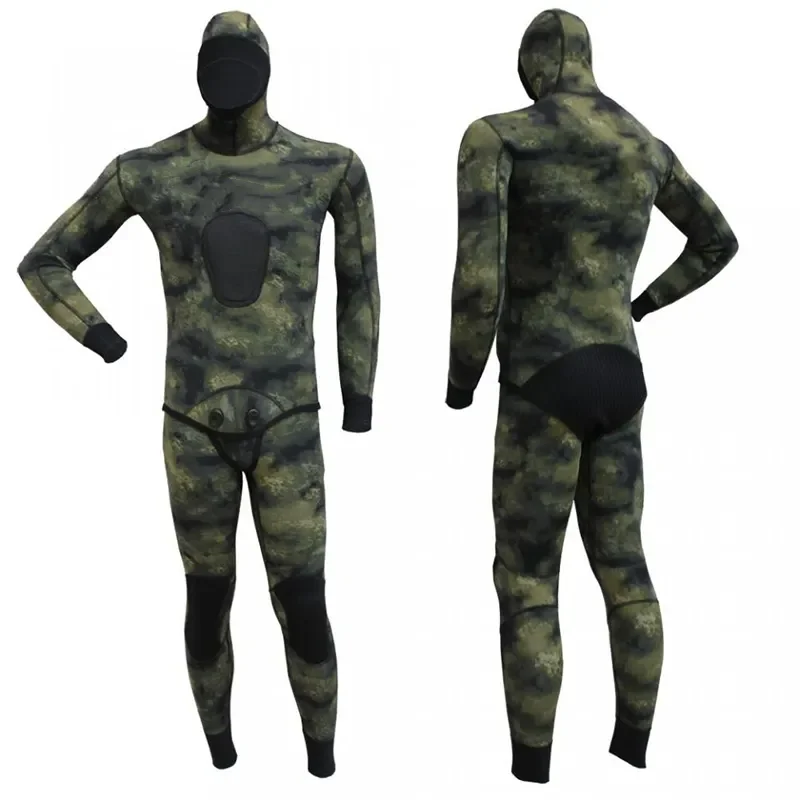 OEM Wholesale Custom Outdoor Wetsuit 5mm Neoprene Suit Wetsuit Color Block Spearfishing Swimming Tight Wetsuit Waterproof Adults