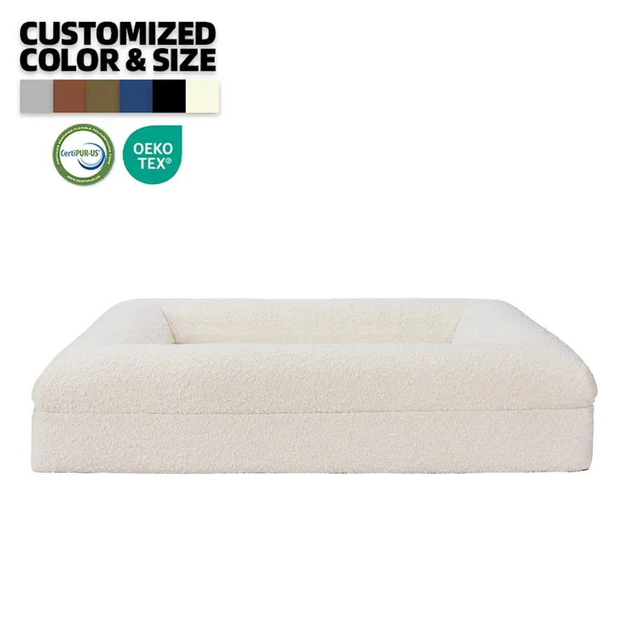 Hot selling Luxury Waterproof Fashion Washable Orthopedic Large Memory Foam Dog Bed washable dog bed dog beds