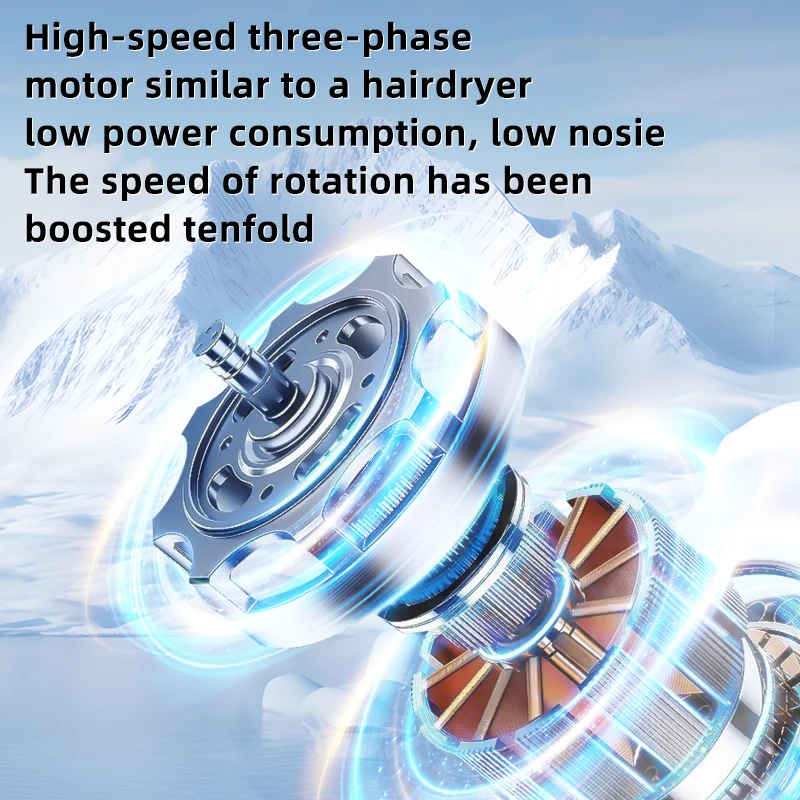 new Portable 100 Speeds Adjustable 15000RPM high speed fans Super Powerful Air duster rechargeable Mini Usb handheld Turbo fan