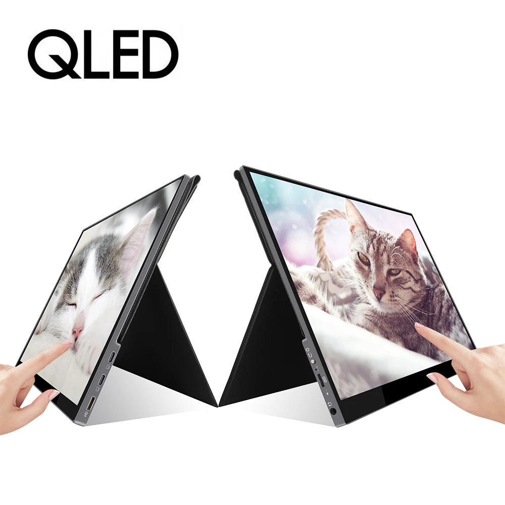 
15.6 inch 1080P QLED Portable Monitor with Touchscreen 