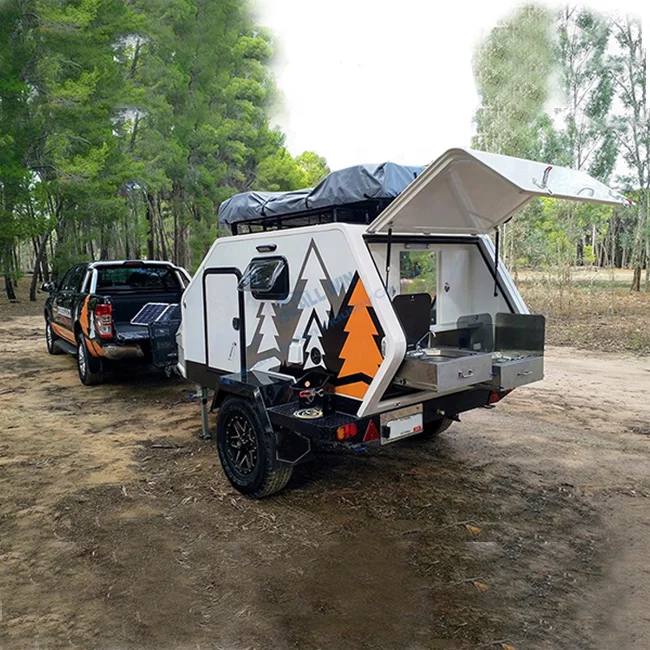 ALLWIN RV New Family Ttavel Tear Drop Travel Trailer Offroad Mini Camper Caravan Teardrop Trailers