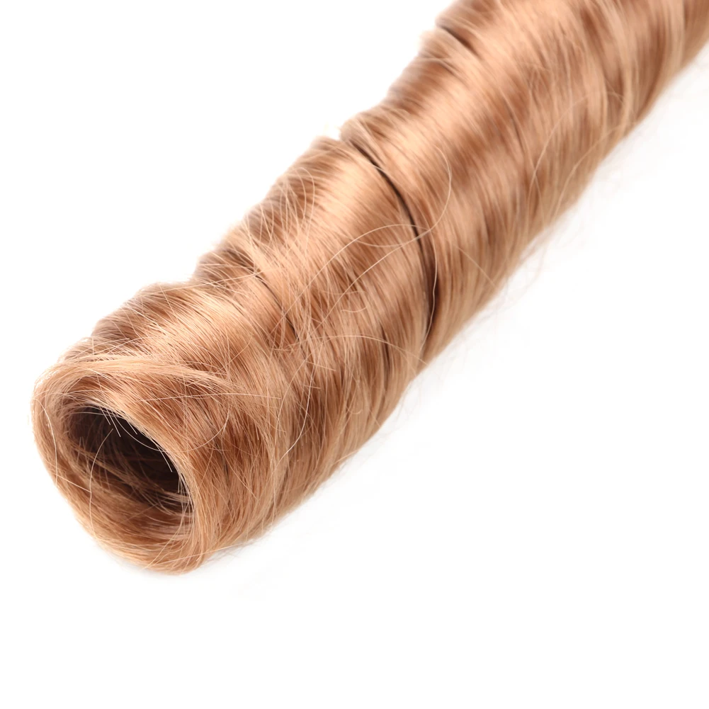 Display Loose Body Wave Pony Style Spiral Curl Crochet Braid French Curly Synthetic Hair Extensions Braiding Hair