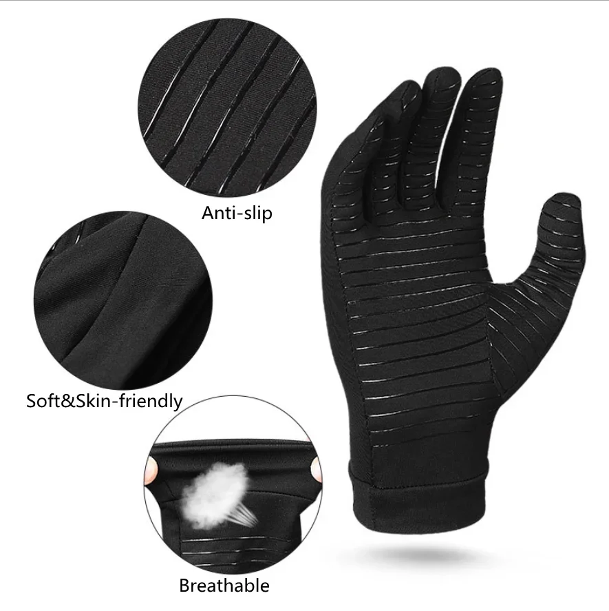 Top Selling Touching Screen Full Finger Compression Gloves  Thermal Compression Sport Gloves