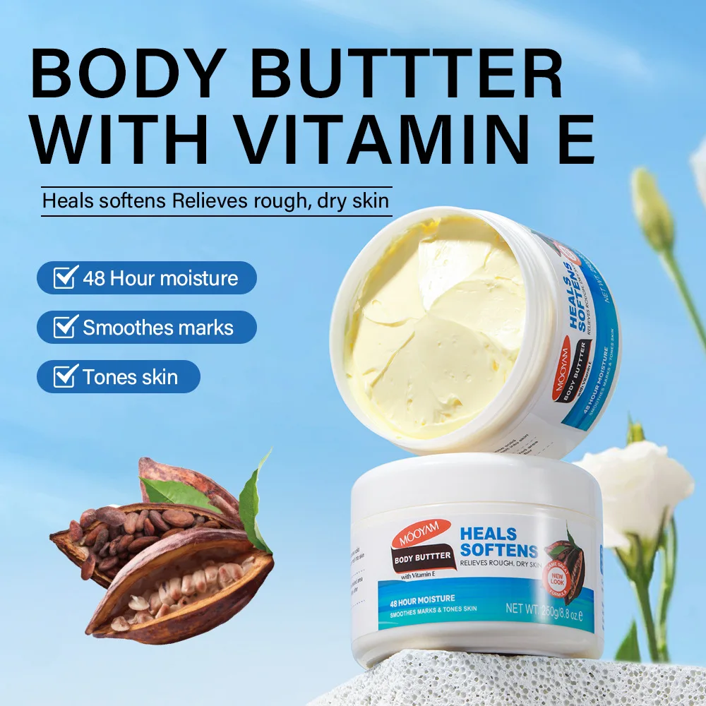 Body Butter Vitamin E Milk Hydrating Moisturizer Anti-cracking Moisturizer Moisturizing body cream factory wholesale price