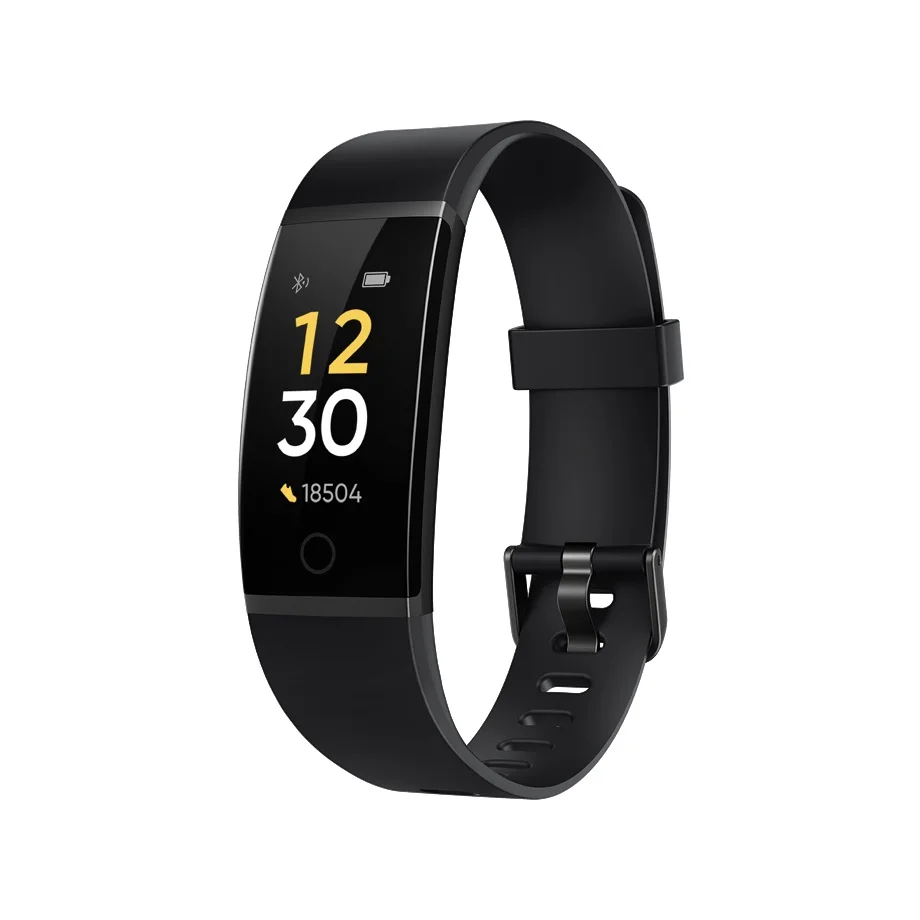 
realme Band Smart Bracelet Large Color Display Sports Tracker Heart Rate Monitor 16mm Wrist Strap Notifications IP68 USB Charge 