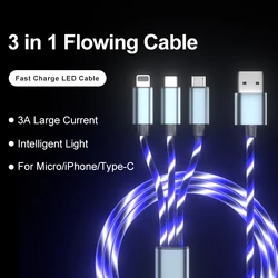 Original usb fast mobile charging cable custom logo power data cellphone accessories 3 in 1 usb cable