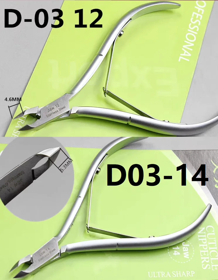 D03 Professional Vietnamese Dead Skin Removing Scissor Stainless Steel Nail Cutting Pliers Push Cuticle Nipper