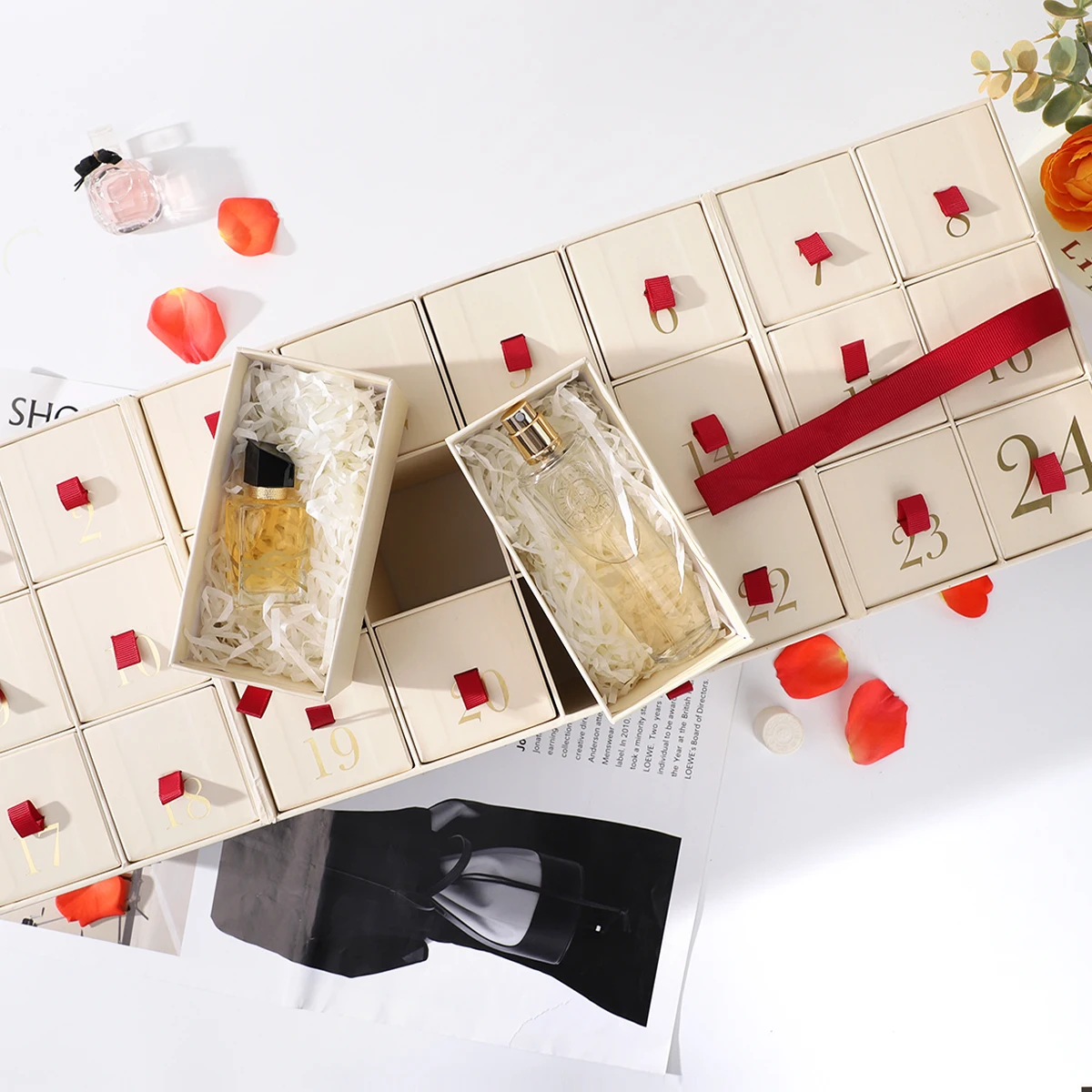 Christmas Advent Calendar Gift Box Calendar Box For Roses Empty Advent Calendar